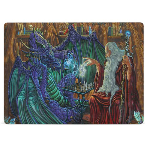 Dragon and Wizard Playing Chess by Ed Beard Jr Surface Laptop 2 Skin